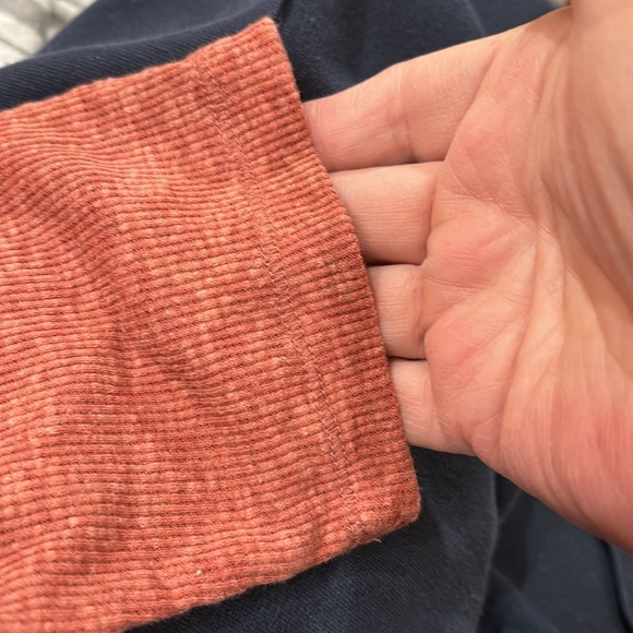 NWT XL Heathered Henley Like a burnt orange color-Great for Fall! - Picture 4 of 5